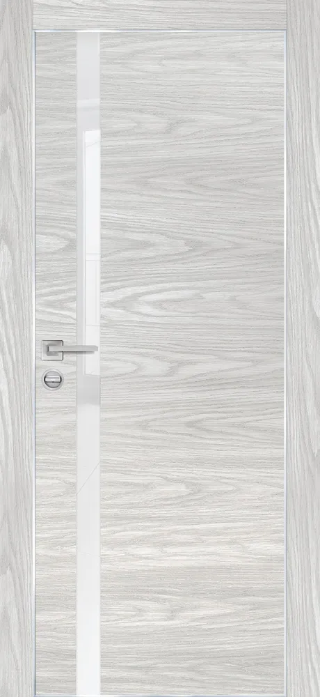 Межкомнатная дверь PX-8  AL кромка с 4-х ст. Дуб скай бежевый