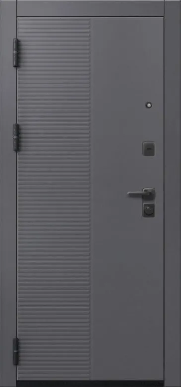 Товар Дверь V-18 Черный муар + Кашемир графит - Кашемир сильвер DIS007357