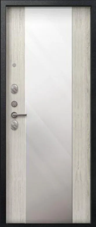 Товар Дверь V-04 Черный муар - Полярный дуб Зеркало DIS007344